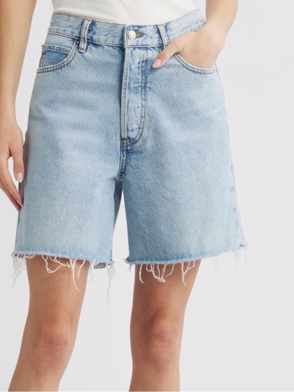 Frame Denim The Timeless High Rise Denim Short